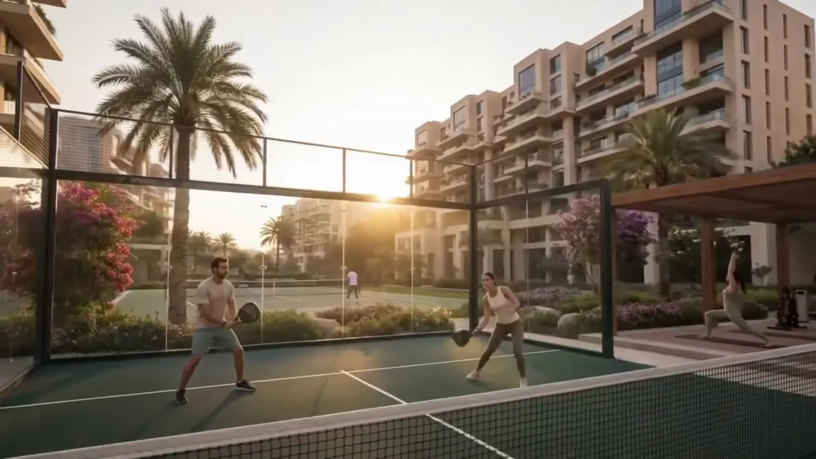Sports courts within Tierra